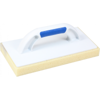 Пластмассовая тёрка с гигроскопичной губкой с насечками 140х280 мм, ручка G-17 - арт.0378 Kubala