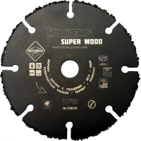 Диск карбид вольфрамовый отрезной 76*10 Hilberg Super Wood 530076_0