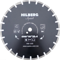 Диск алмазный отрезной 400*25,4*12 Hilberg Hard Materials Лазер асфальт HM309_0