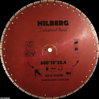 Диск алмазный отрезной 600*25,4*12 Hilberg Industrial Hard HI812_2
