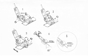 Насадка для УШМ с пылеотводом для резки  45 градусов stonemaster  SLIDER 115-125 диск_2